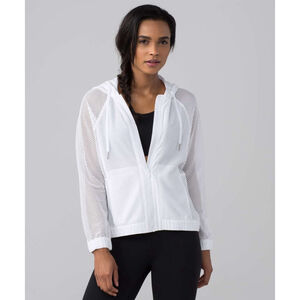 Lululemon Mesh on Mesh Jacket White Size 6
